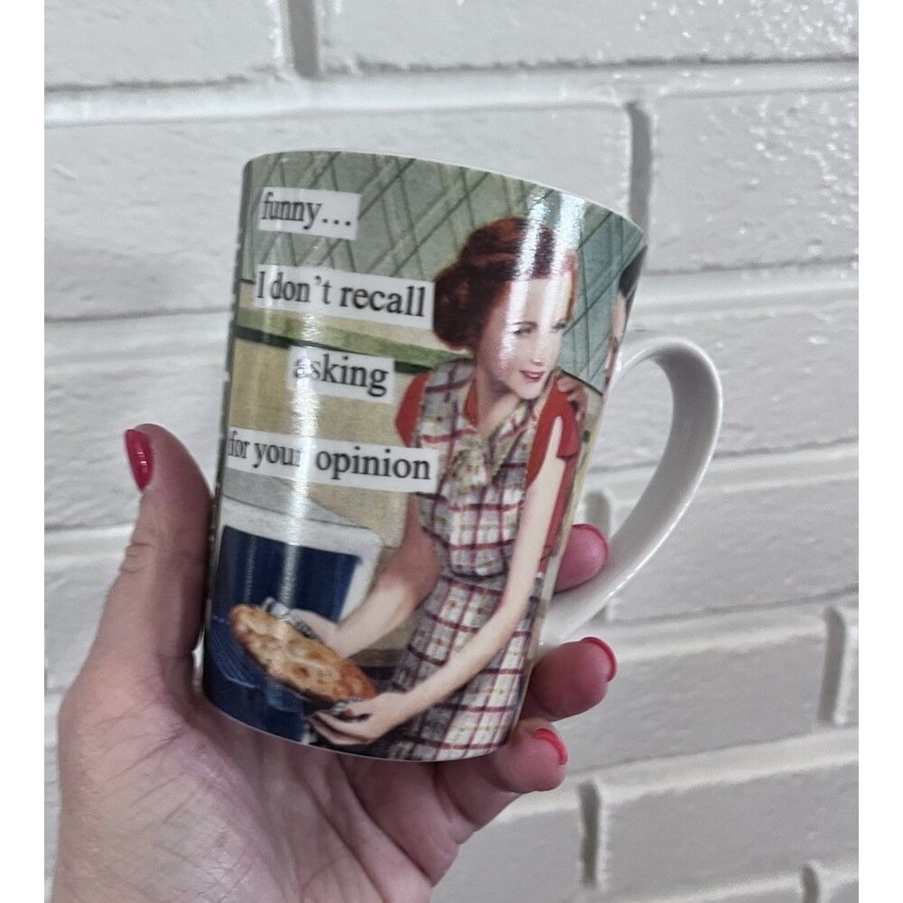 Anne Taintor Mug Funny I Don't Recall Retro Collectible Tea Coffee Cup Porcelain